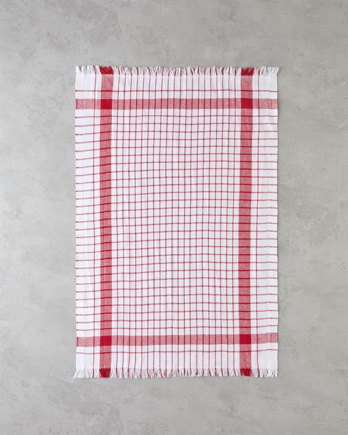 Evelyn Pamuk Polyester Kurulama Bezi 40x60 cm Kırmızı