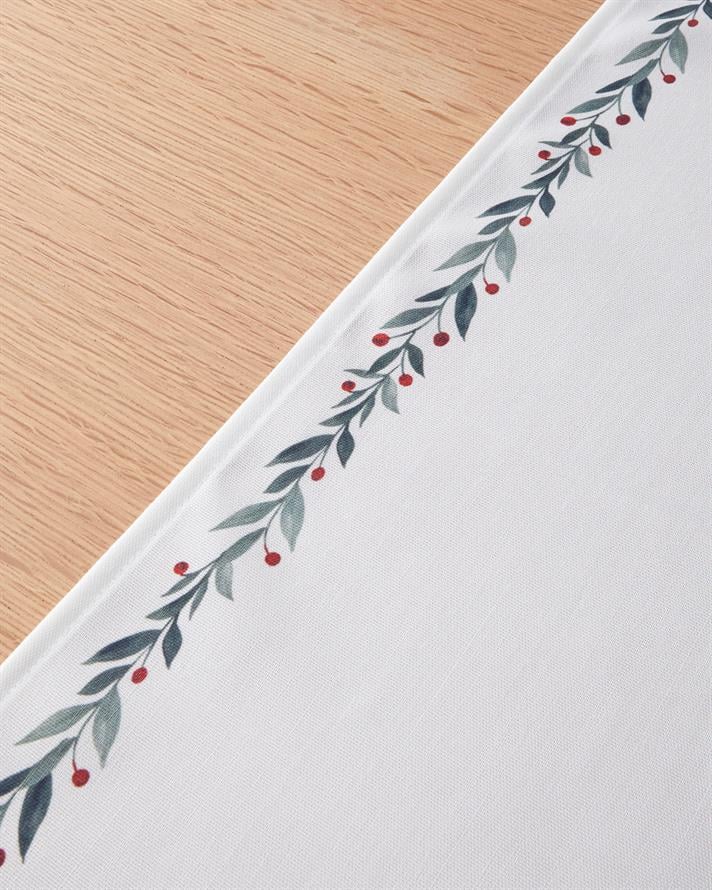 Evergreen Runner 40x140 cm Beyaz - Yeşil