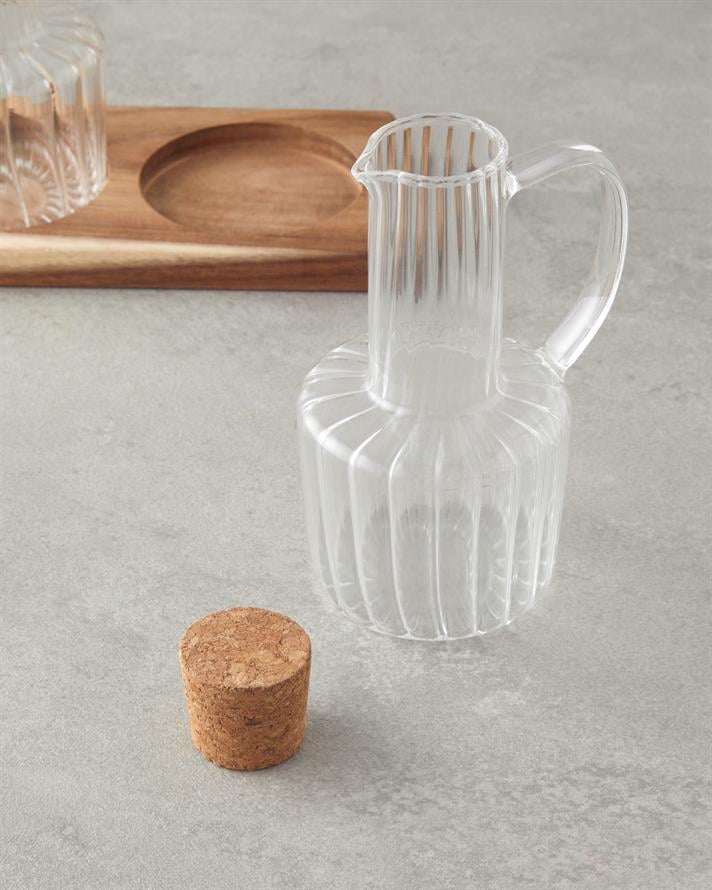 Evie Borosilikat-Akasya 2li Yağlık - Sirkelik 200 ml Şeffaf