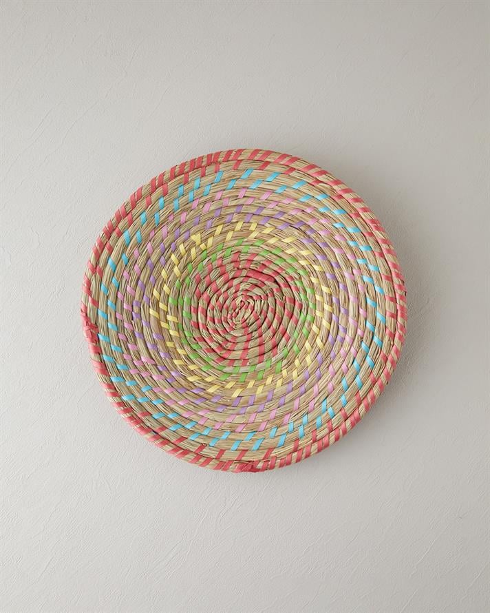 Exotic Lines Hasır Duvar Aksesuarı Multicolor