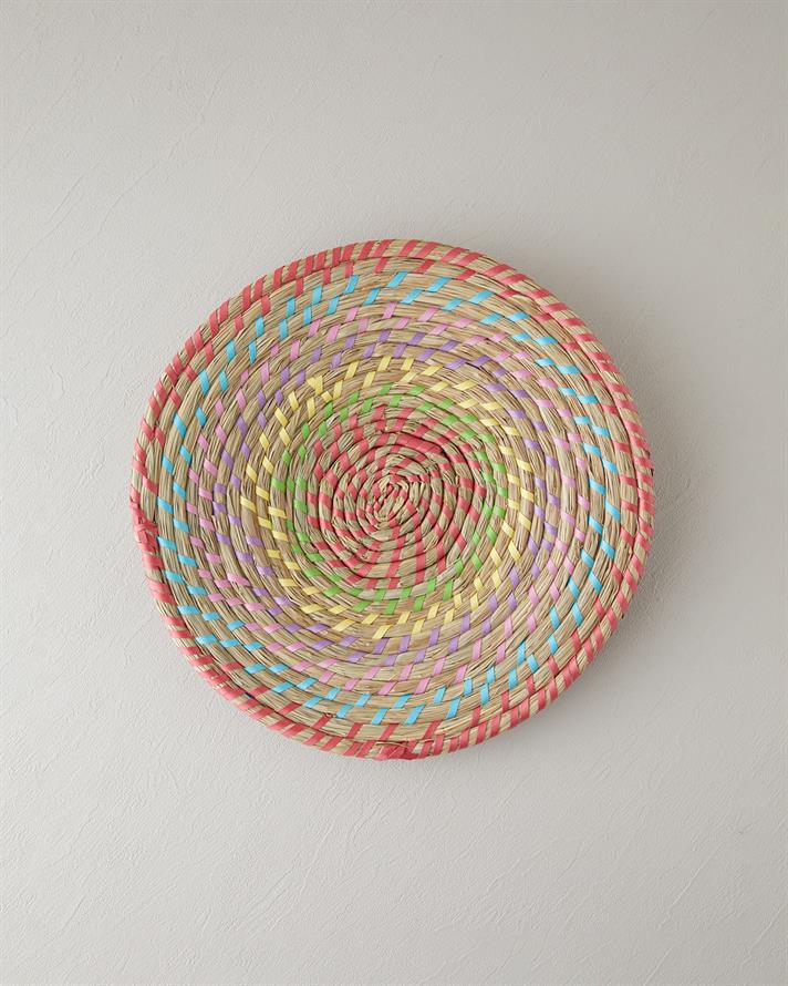 Exotic Lines Hasır Duvar Aksesuarı Multicolor