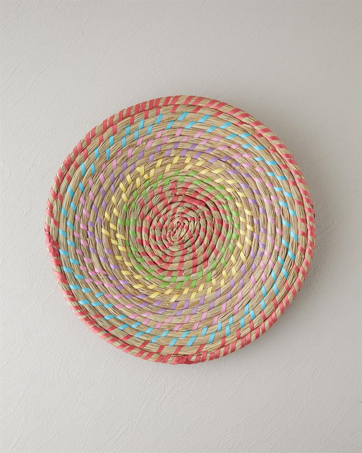 Exotic Lines Hasır Duvar Aksesuarı Multicolor