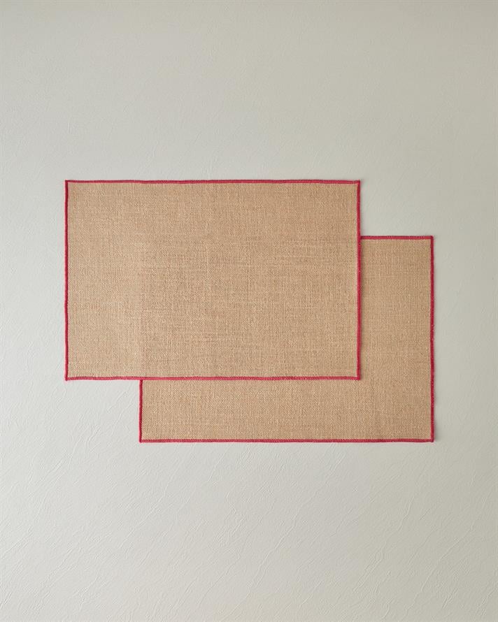 Exotic Lines Jüt 2li Amerikan Servis 35x50 cm Fuşya