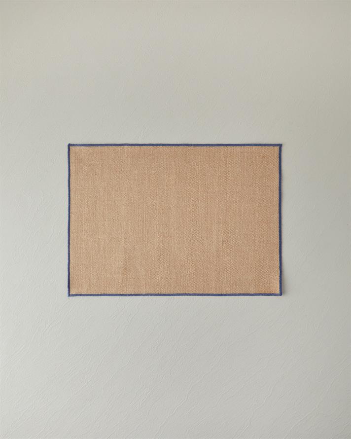 Exotic Lines Jüt 2li Amerikan Servis 35x50 cm Mavi