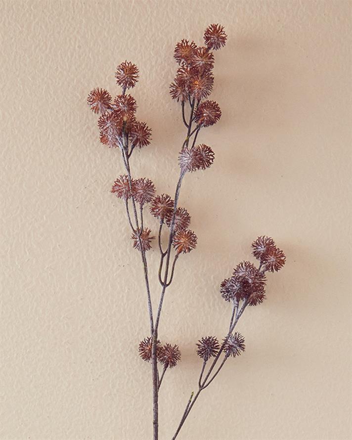 Fall Fruıt Spray Tek Dal Yapay Çiçek Kahve