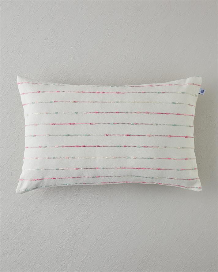 Fancy Dekoratif Kırlent 35x55 cm Pembe - Yeşil