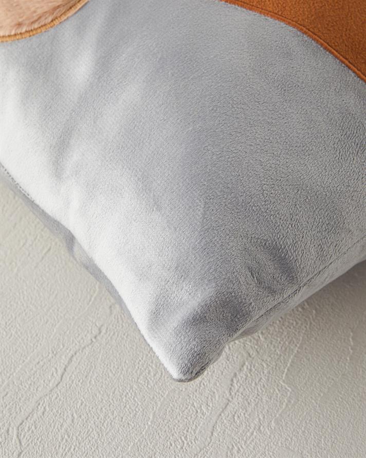 Faultier Bebe Dekoratif Kırlent 35x55 cm Açık Gri