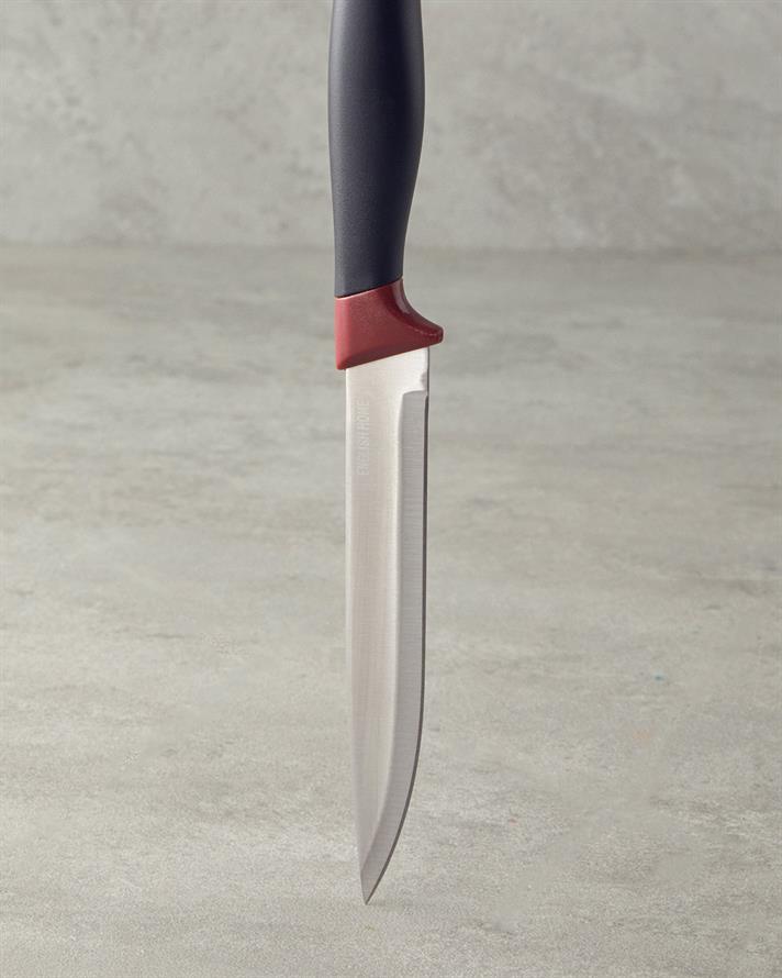 Fiera Paslanmaz Çelik 5 Parça Bloklu Bıçak Seti 9-12-19-19-19 cm Bordo