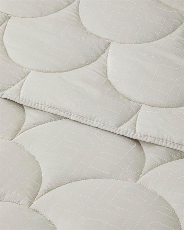 Fiesta Baskılı Mikrofiber Çift Kişilik Yorgan 195x215 cm Taş Rengi