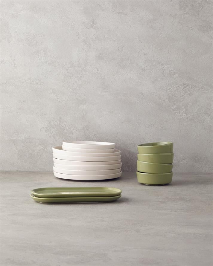 Fiesta Seramik Kahvaltı Takımı 14 parça 6 kişilik Yeşil