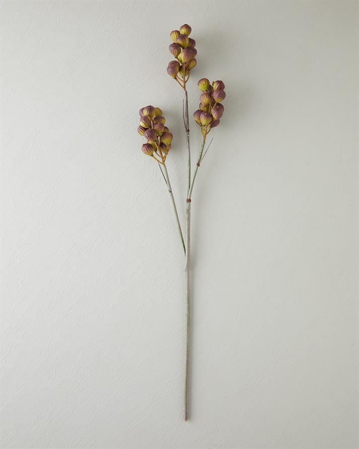 Fig branch Tek Dal Yapay Çiçek 82 cm Bordo