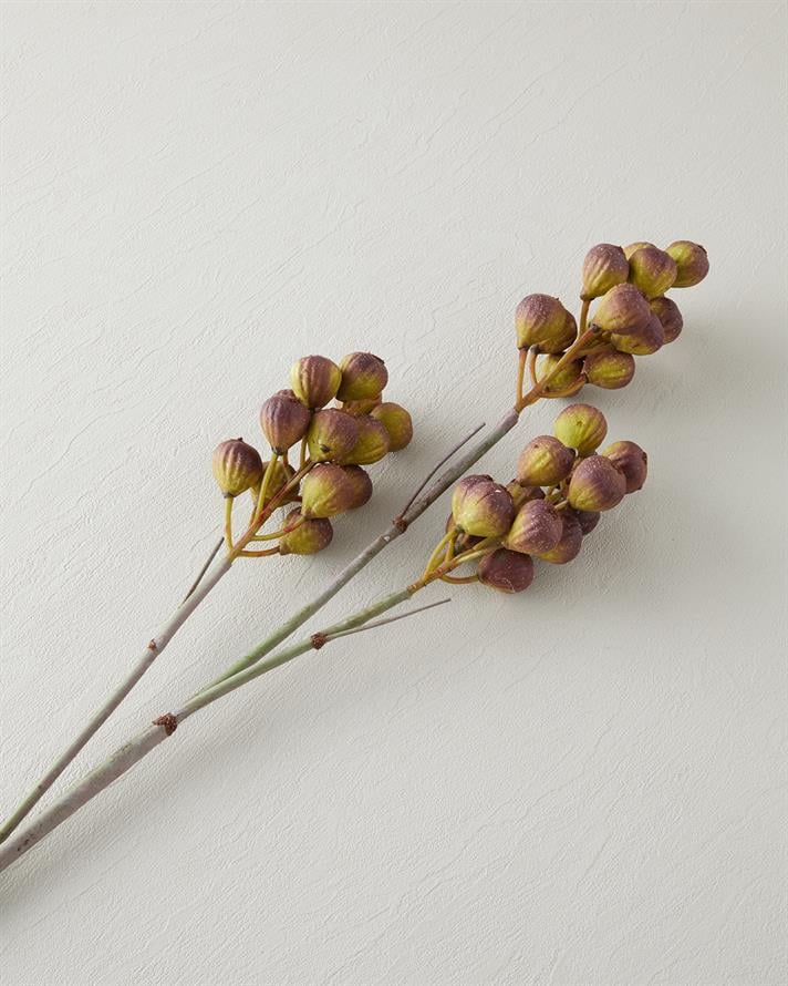 Fig branch Tek Dal Yapay Çiçek 82 cm Bordo