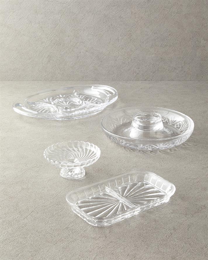 Fiona Cam Ayaklı Sunumluk Şeffaf