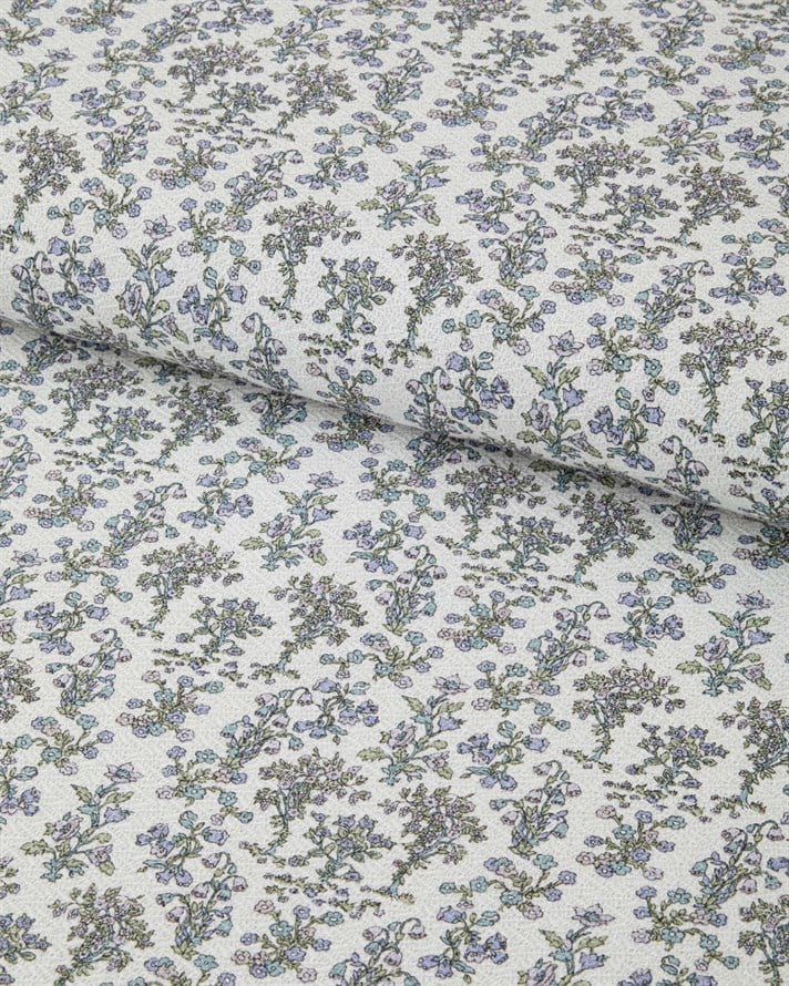 Fiore Baskılı Pamuklu Tek Kişilik Pike 150x220 cm Mor