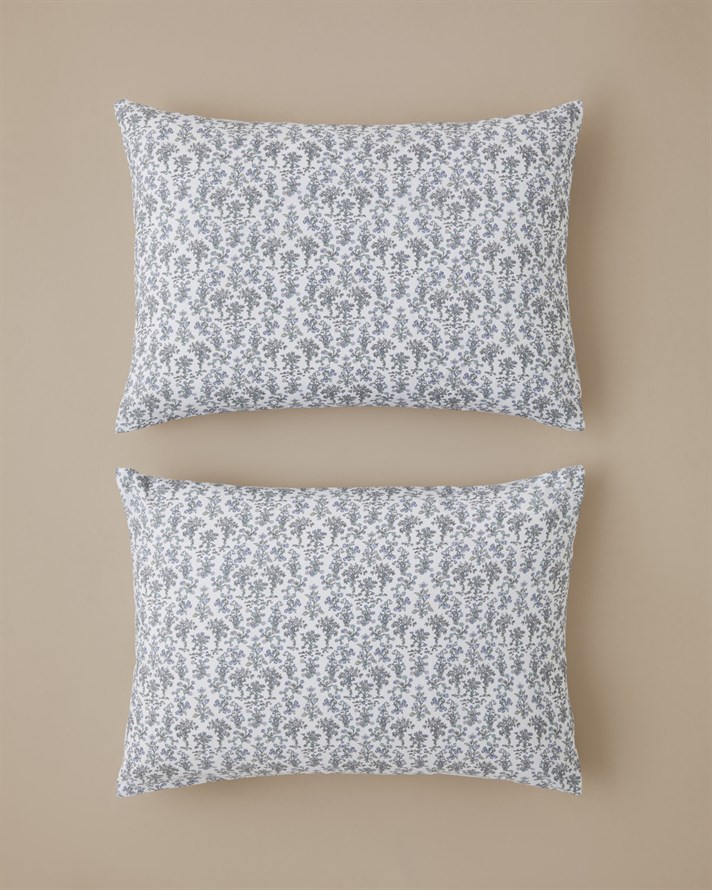 Fiore Kolay Ütülenir 2li Yastık Kılıfı 50x70 cm Mor