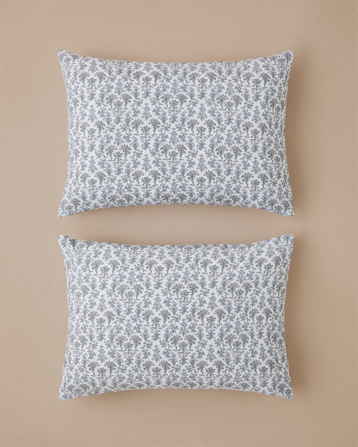 Fiore Kolay Ütülenir 2li Yastık Kılıfı 50x70 cm Mor