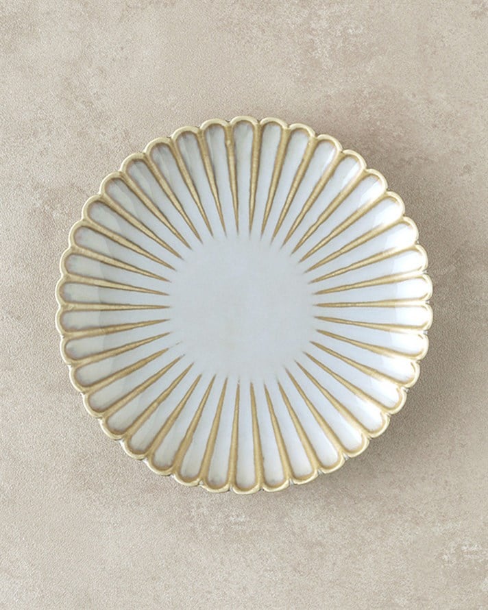 Fiore New Bone China Pasta Tabağı Gri