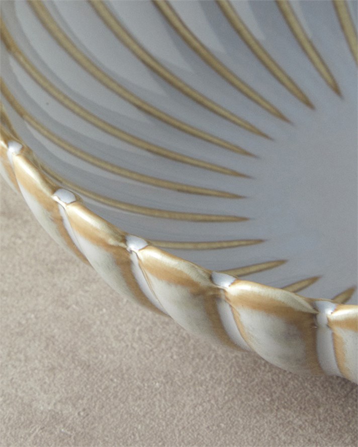 Fiore New Bone China Salata Kase 22 cm Gri