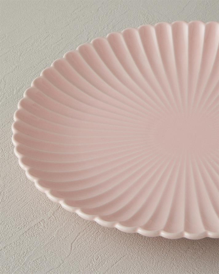 Fiore New Bone China Servis Tabağı Pudra