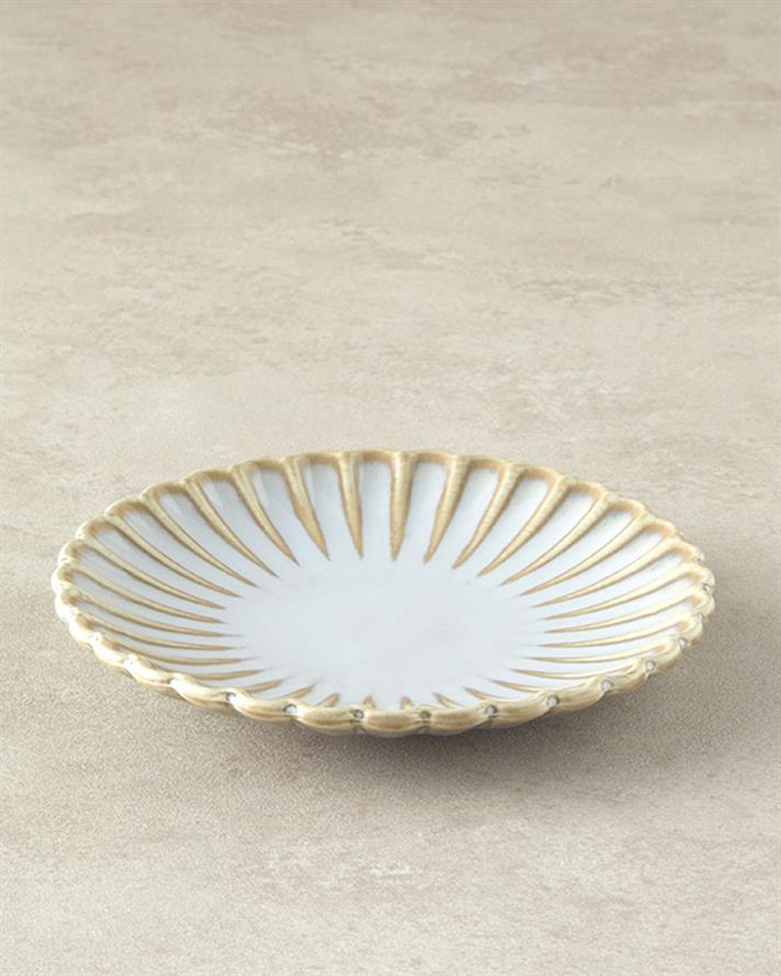 Fiore New Bone China Tatlı Tabağı Gri