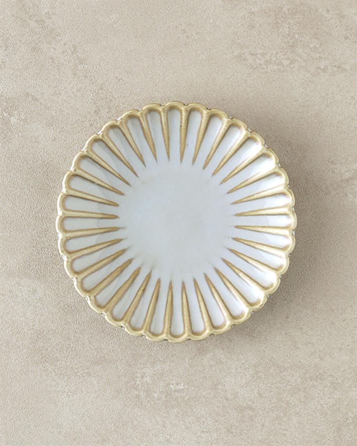 Fiore New Bone China Tatlı Tabağı Gri