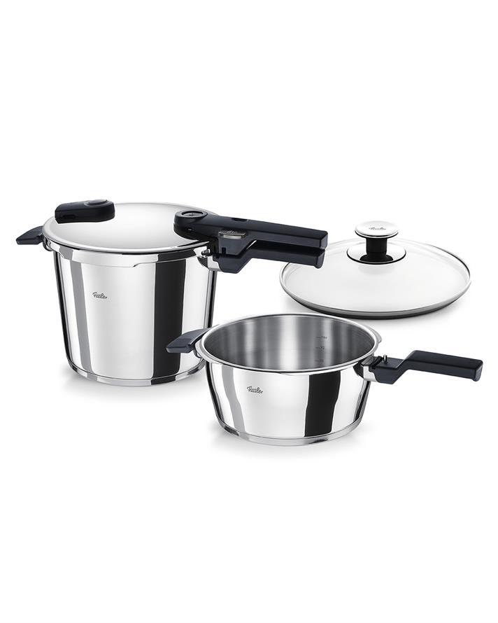 Fissler Vitaquick Glossy Düdüklü Tencere Siyah