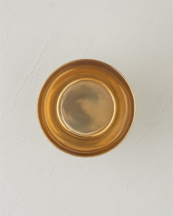 Flena Metal Dekoratif Kase 15x15x11,5 cm Gold