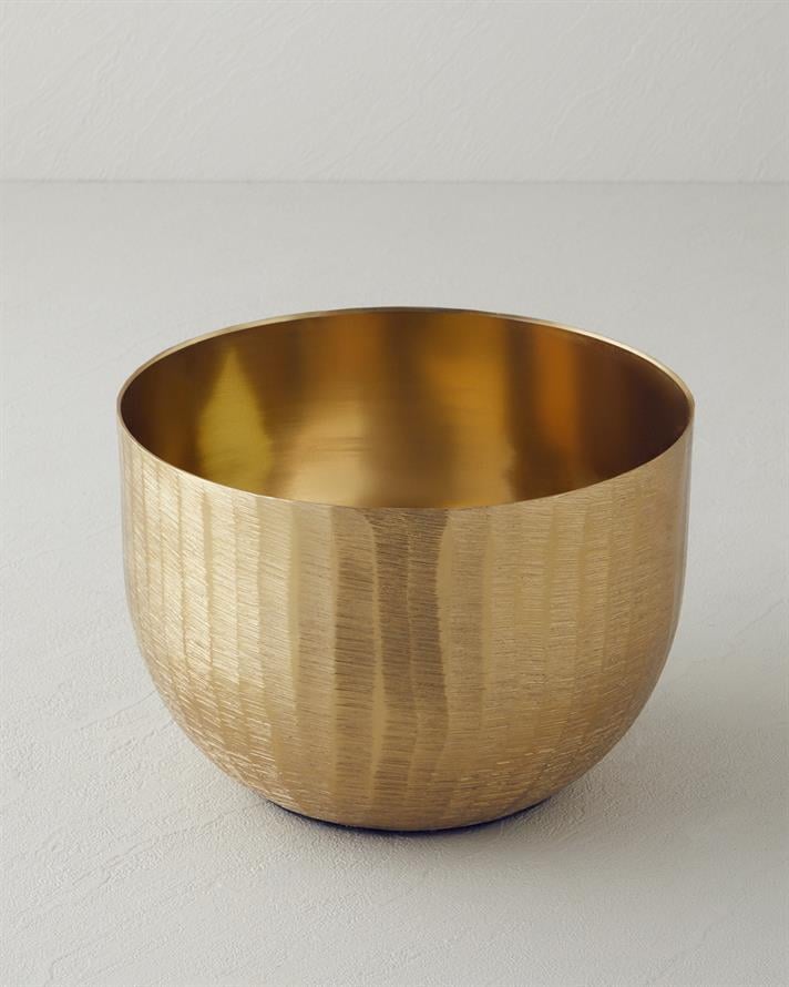 Flena Metal Dekoratif Kase 20x20x14 cm Gold