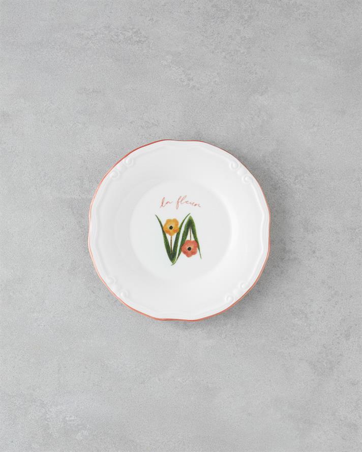 Fleur Porselen Kahvaltı Takımı 20 Parça 6 Kişilik Renkli