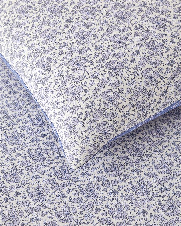 Floral Breeze Kolay Ütülenir Çift Kişilik Nevresim Takımı 200x220 cm Mor