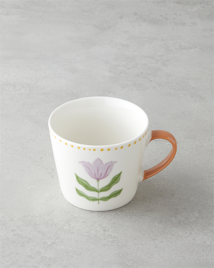 Floral Breeze New Bone China Kupa 450 ml Renkli