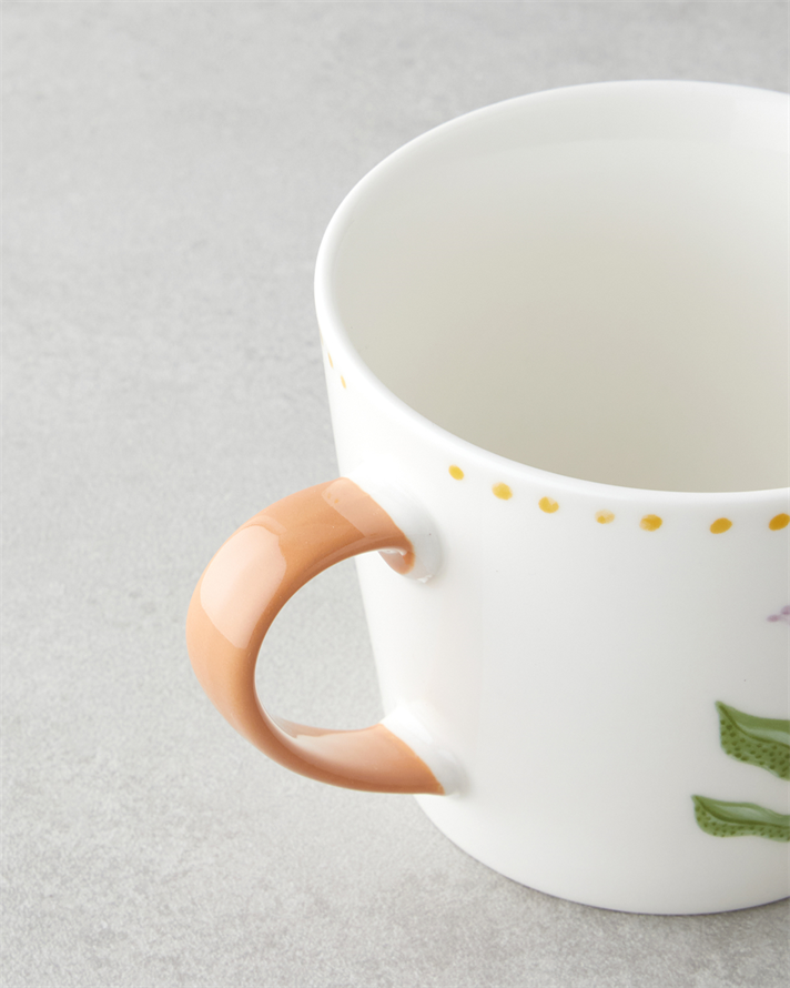Floral Breeze New Bone China Kupa 450 ml Renkli