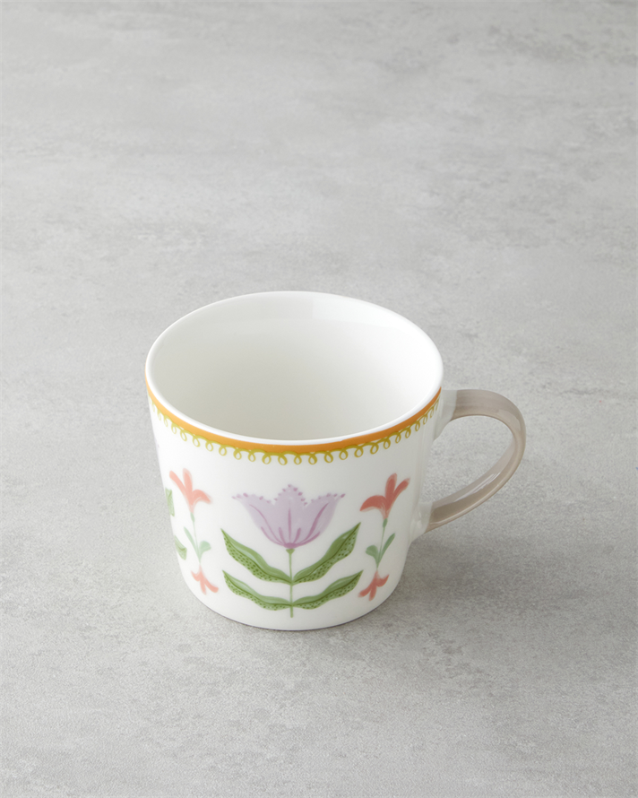 Floral Garden New Bone China Kupa 450 ml Renkli