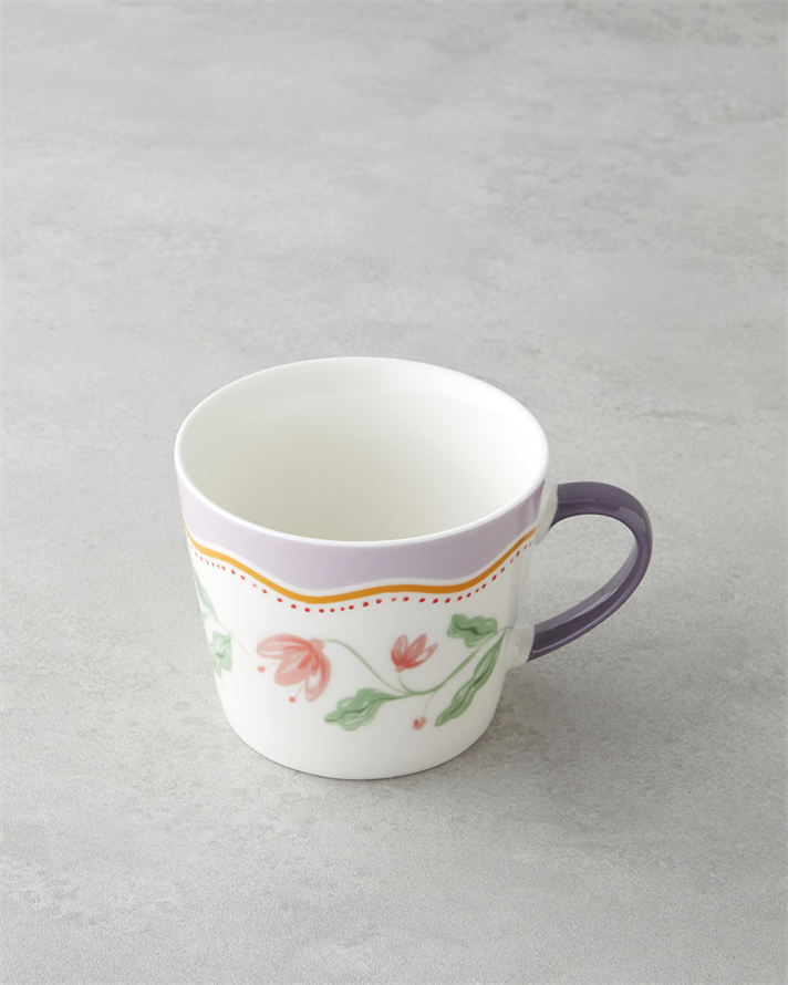 Floral Heaven New Bone China Kupa 450 ml Renkli
