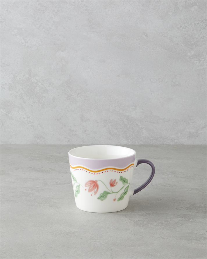 Floral Heaven New Bone China Kupa 450 ml Renkli