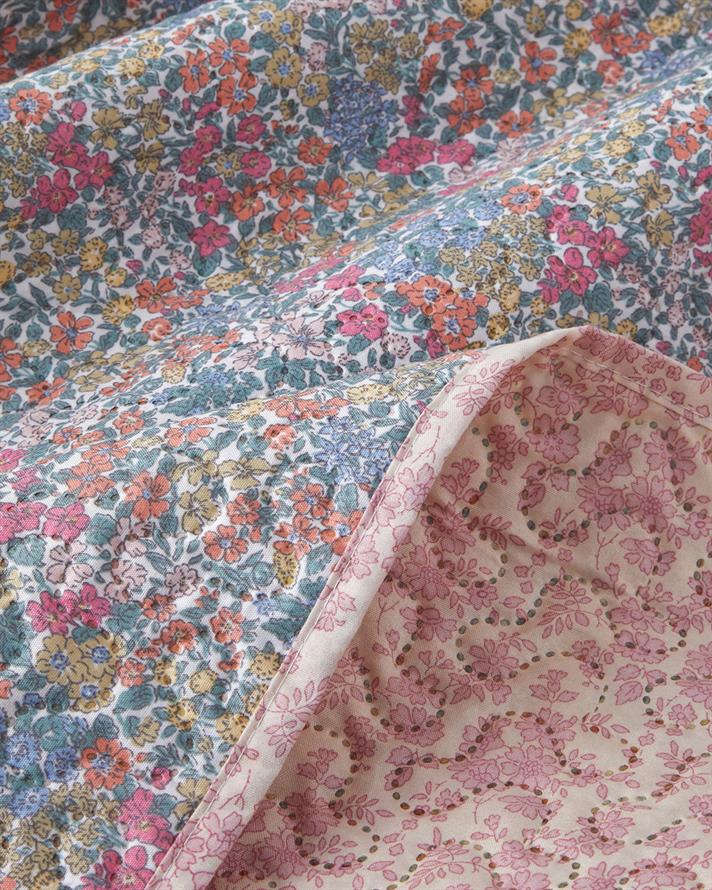 Floral Serenade King Size Çok Amaçlı Örtü 240x220 cm Pembe