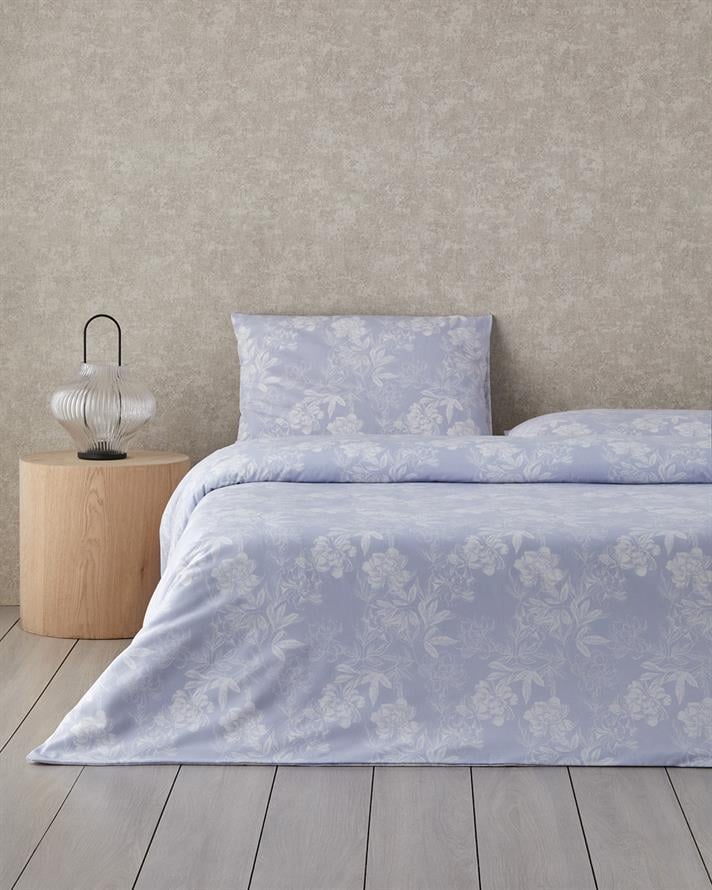 Floral Vine Kolay Ütülenir Çift Kişilik Nevresim Takımı 200x220 cm Lila