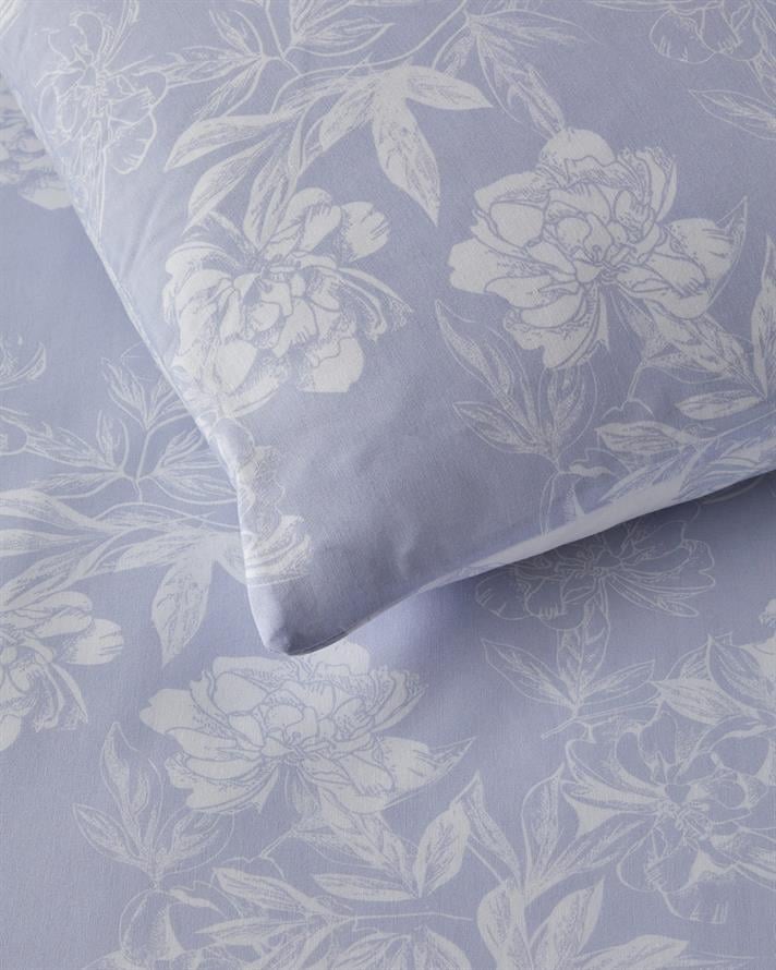 Floral Vine Kolay Ütülenir Çift Kişilik Nevresim Takımı 200x220 cm Lila