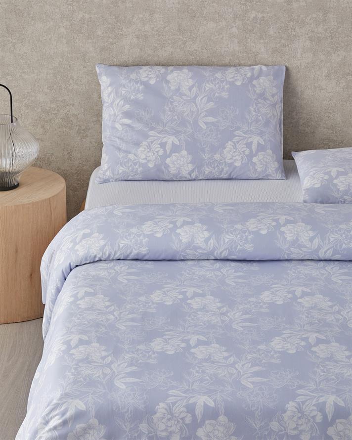 Floral Vine Kolay Ütülenir Çift Kişilik Nevresim Takımı 200x220 cm Lila