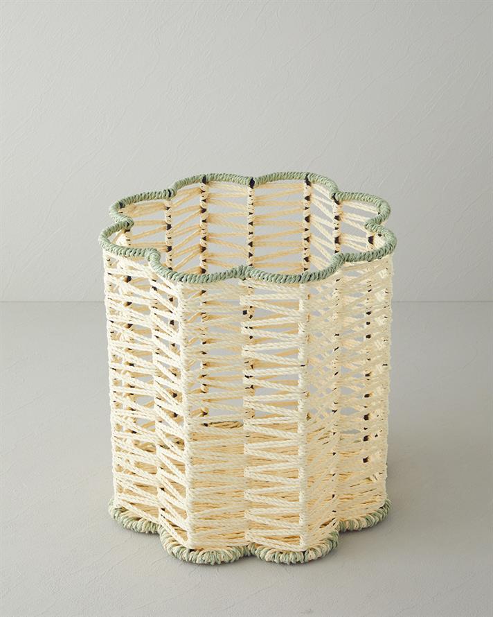 Flore Kağıt İp Sepet 30x30 cm Naturel
