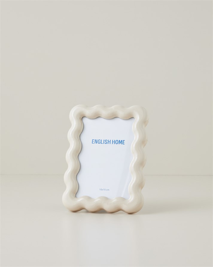 Flore Mdf Çerçeve 10x15 cm Krem