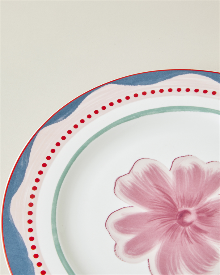 Florentis Bone Porselen Servis Tabağı 27 cm Renkli