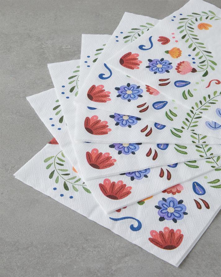 Floresta 20li Kağıt Peçete 33x33 cm Renkli