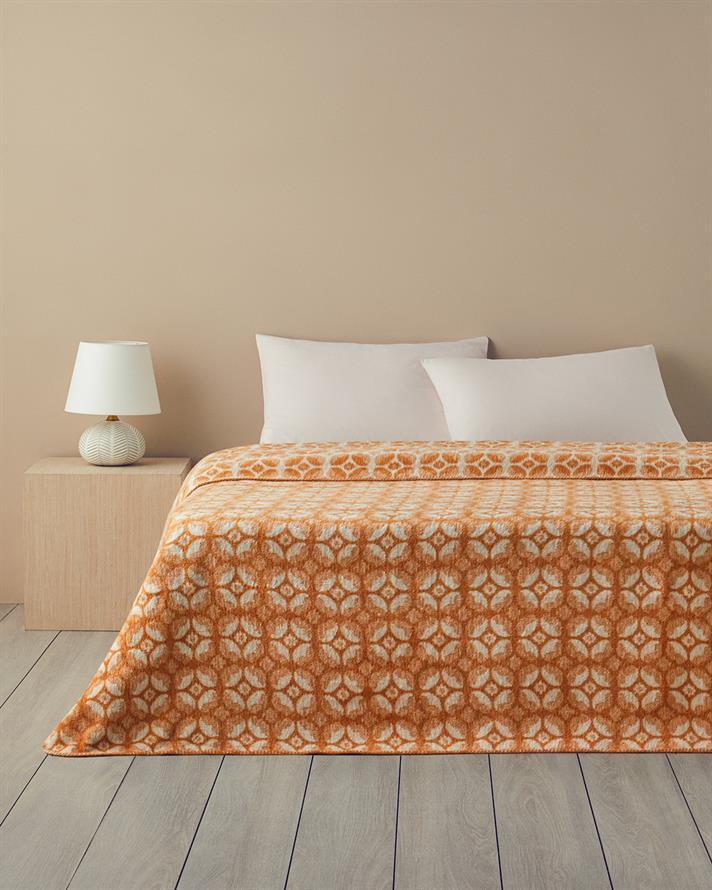 Florette Akrilik Çift Kişilik Battaniye 200x220 cm Sarı