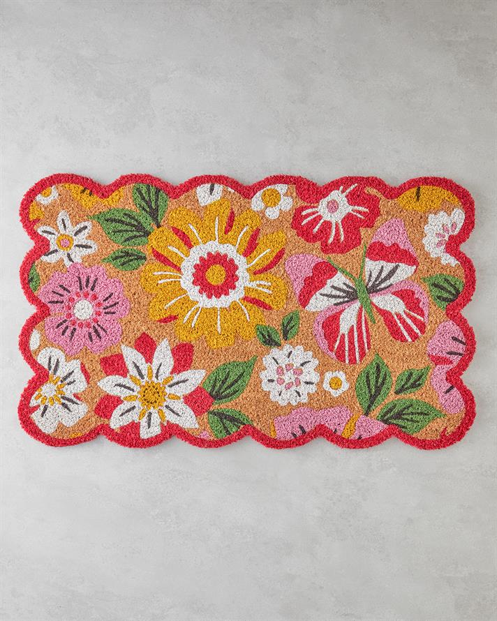 Florina Kapı Önü Paspası 45x75 cm Multicolor