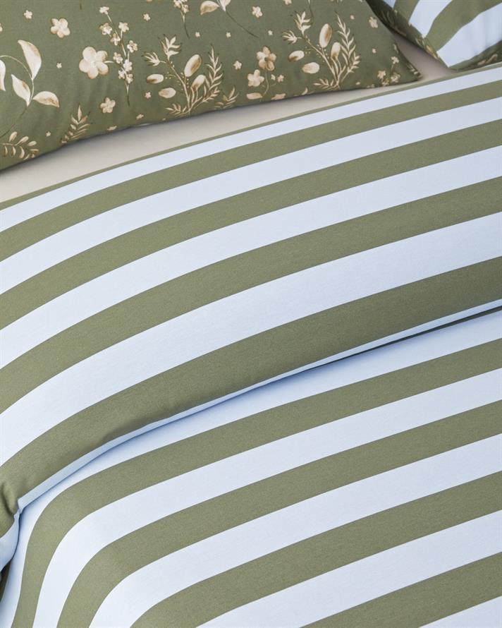 Florish Pamuk Tek Kişilik Nevresim Takımı 160x220 cm Yeşil