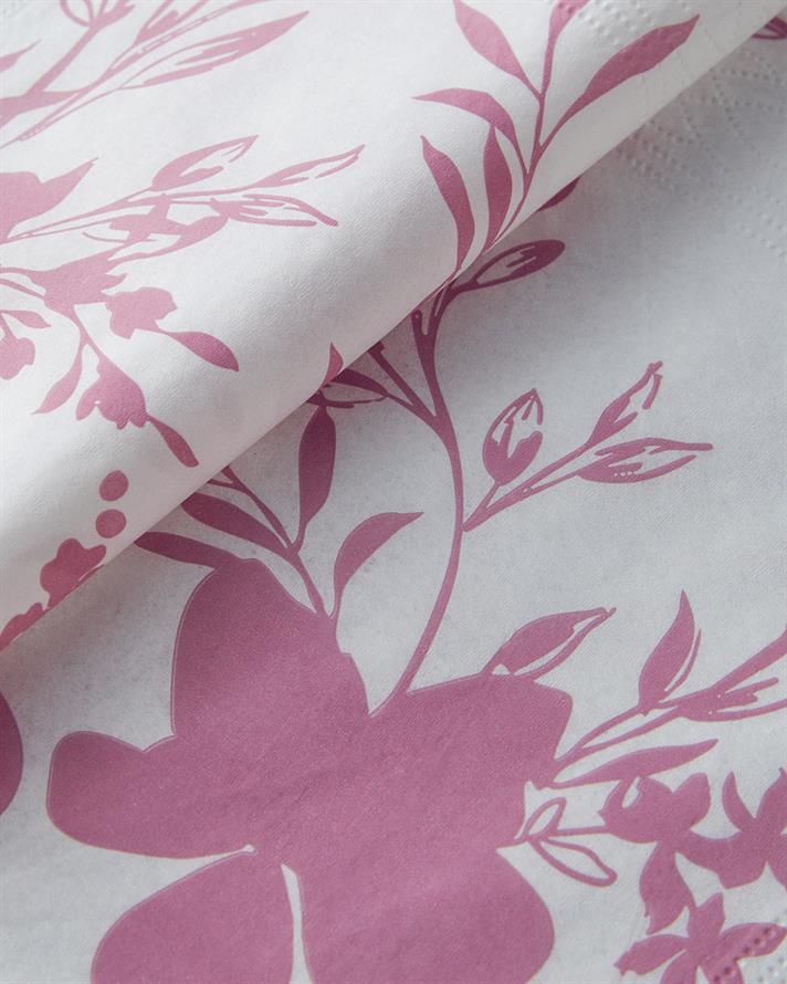 Floryna 20li Kağıt Peçete 33x33 cm Pembe-Beyaz