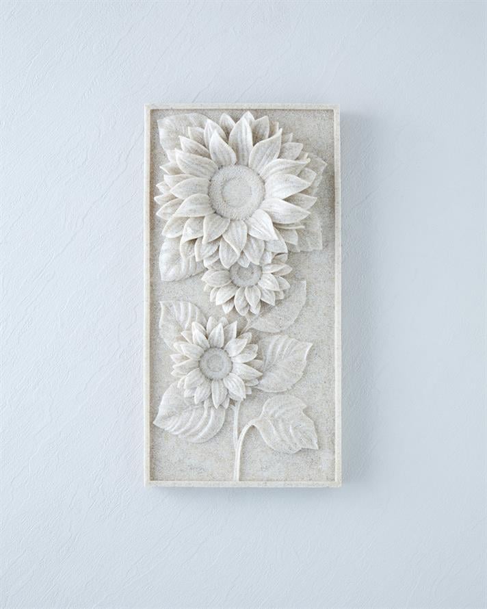 Flower Duvar Aksesuarı 17,5x5,5x34,5 cm Bej