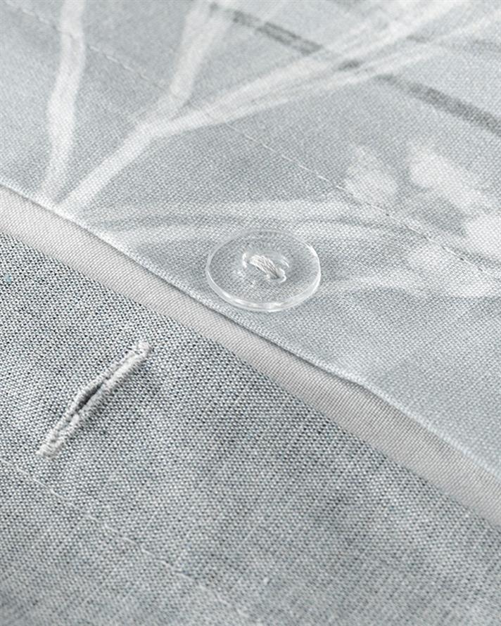 Flower Heaven Dijital Baskılı Pamuklu Çift Kişilik Nevresim Takımı 200x220 cm Gri