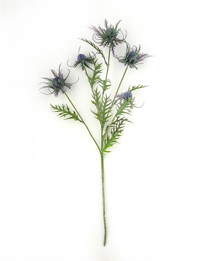 Flower Tek Dal Yapay Çiçek Mor